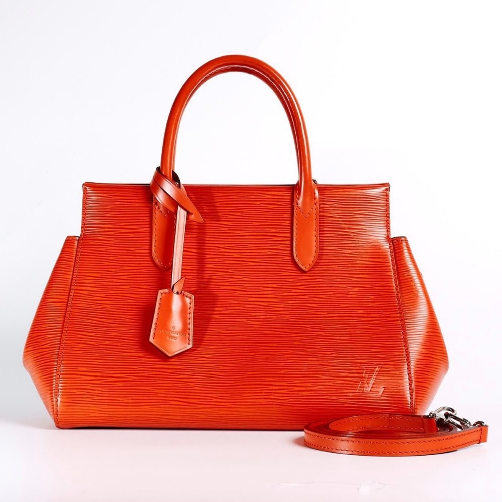 LOUIS VUITTON EPI CALFSKIN BAG-ORANGE (RARE)